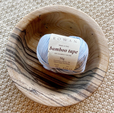 a ball of light blue bamboo yarn 50g ball