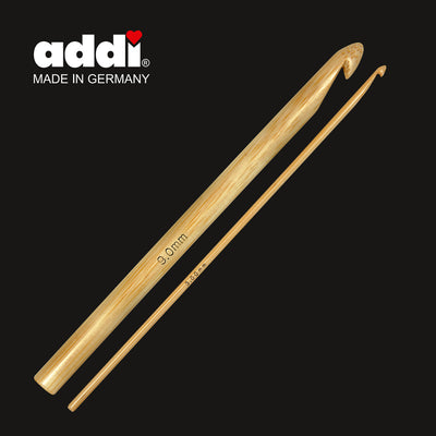 two wooden crochet hooks one big one small