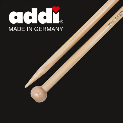 addi logo in the corner and bamboo straight  8mm - 12mm needles