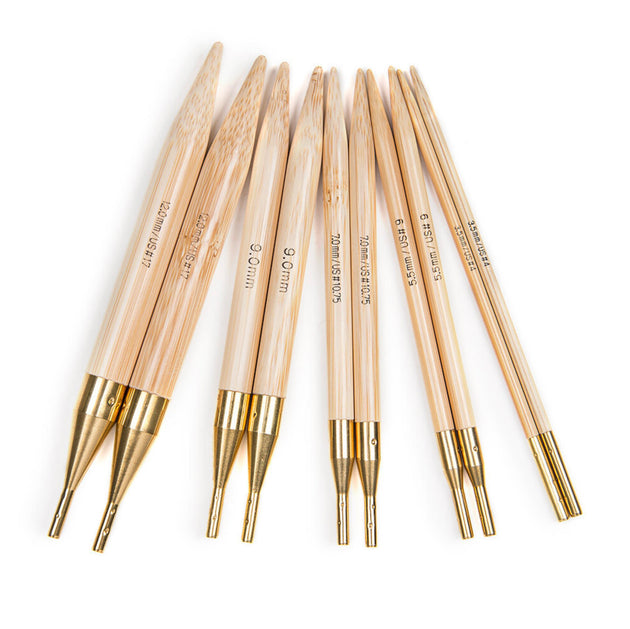 Addi Click interchangeable knitting needles circular bamboo eco friendly tips