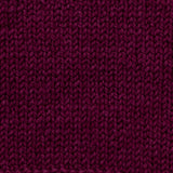 knitted swatch of red purple 4ply yarn wool and silk 