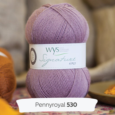 purple pink lilac west yorkshire spinners signature 4 ply sock 100g british wool