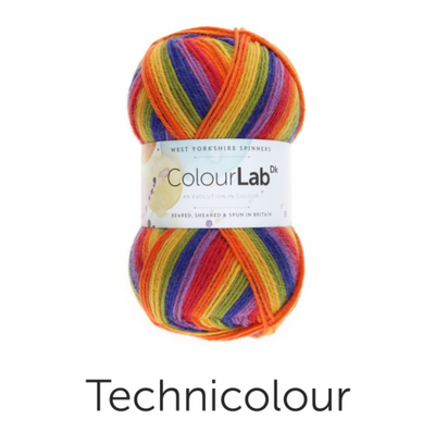 orange red yellow green dark blue purple 100g ball of double knit dk  weight yarn for knitting weaving or crochet machine washable