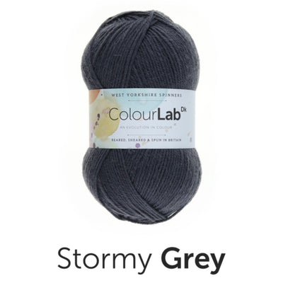 dark grey 100g ball of double knit dk  weight yarn for knitting weaving or crochet machine washable