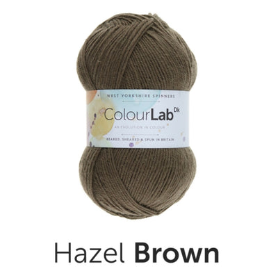 brown 100g ball of double knit dk  weight yarn for knitting weaving or crochet machine washable