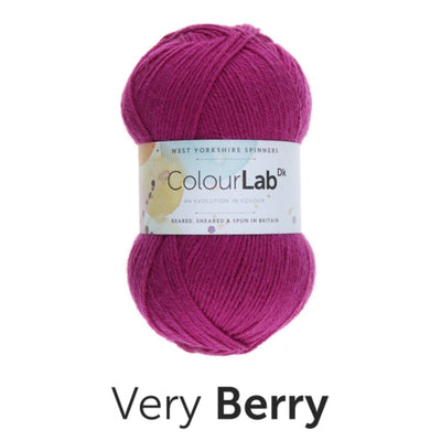 purple pink 100g ball of double knit dk  weight yarn for knitting weaving or crochet machine washable