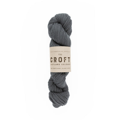 grey aran weight skein machine washable for knitting crocheting and weaving