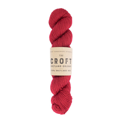red aran weight skein machine washable for knitting crocheting and weaving