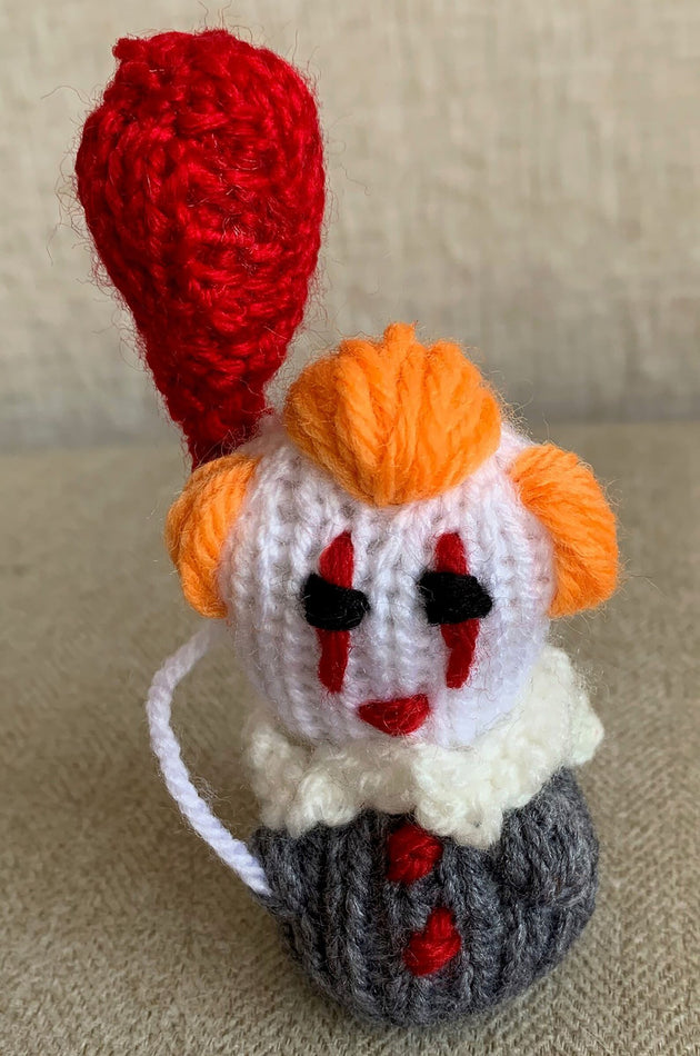 Pennywise Clown Knitted Toy :: Made To Order