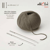 Addi Click Interchangeable Knitting Needle Set: Starter