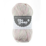 skein white pale pink purple west yorkshire spinners signature 4 ply sock 100g 