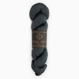 100g skein of black grey 4ply yarn wool and silk