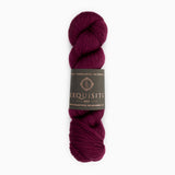 100g skein of red purple 4ply yarn wool and silk 