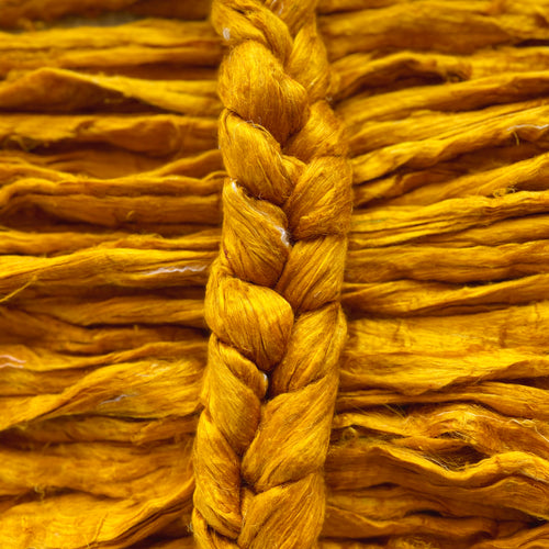 "Goldrush" Sari Silk Recycled blended braid