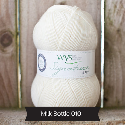 white west yorkshire spinners signature 4 ply sock 100g british wool