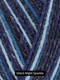 close photo of blue west yorkshire spinners 4 ply sock yarn