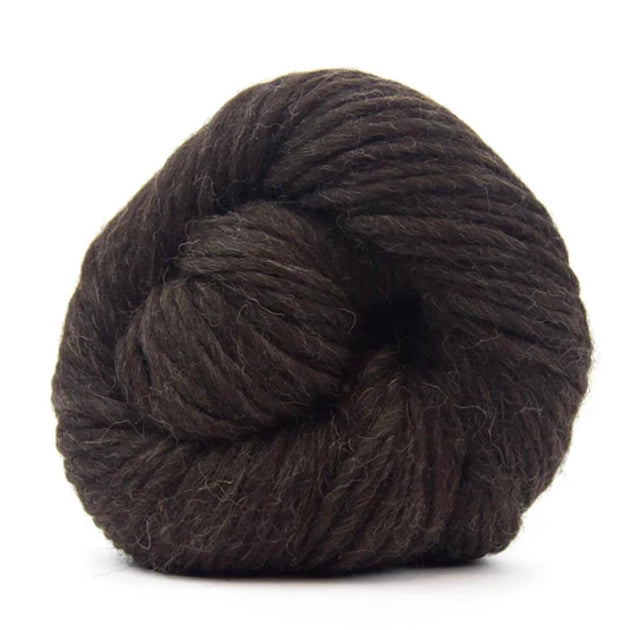 a skein of brown black super chunky british yarn 200g