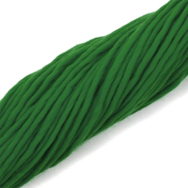 dark green chunky yarn hand wash merino for knitting crocheting and weaving 