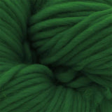 close up photo of green chunky weight merino 200g ball for knitting crocheting and weaving