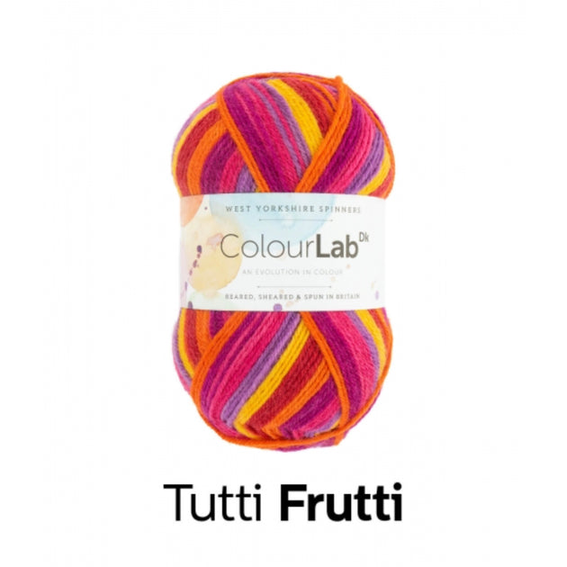 orange purple pink yellow red  100g ball of double knit dk  weight yarn for knitting weaving or crochet machine washable 