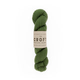 green aran weight skein machine washable for knitting crocheting and weaving