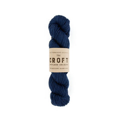 dark blue navy aran weight skein machine washable for knitting crocheting and weaving